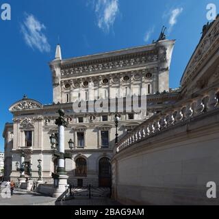Palais Garnier (Opera Garnier) a Parigi, Francia. Parte nord-occidentale. Foto Stock