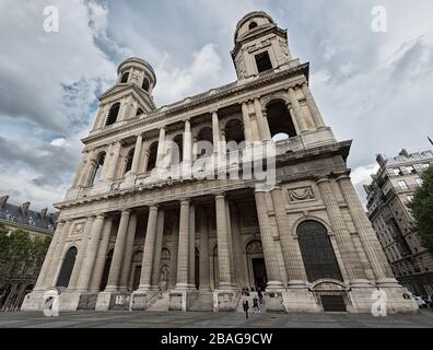Chiesa di Saint-Sulpice a Parigi, Francia Foto Stock
