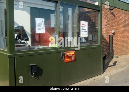 Durham, Regno Unito. 26th marzo 2020. McDonalds è costretto a chiudere come il Regno Unito va in coronavirus blocco. Foto Stock