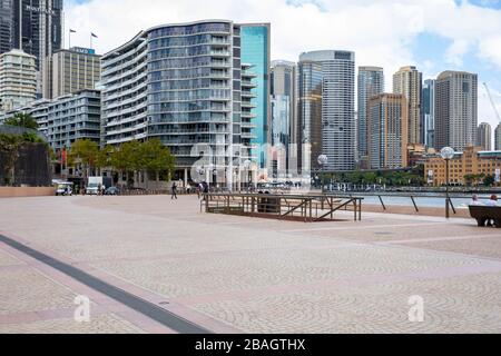 Centro di Sydney, Australia. Lunedì 23 Marzo 2020. Credit Martin Berry/Alamy Live News Foto Stock