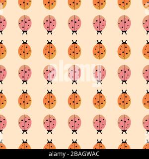 Schema Ladybugs, illustrazione, vettore su sfondo bianco Illustrazione Vettoriale