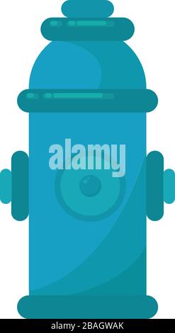 Idrante dell'acqua, illustrazione, vettore su sfondo bianco Illustrazione Vettoriale