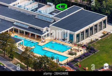 Terme di acqua salata Werne, 20.08.2019, vista aerea, Germania, Nord Reno-Westfalia, Ruhr Area, Werne Foto Stock