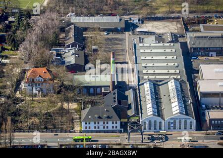 Museo industriale LVR a Oberhausen, 12.03.2015, vista aerea, Germania, Renania Settentrionale-Vestfalia, Area della Ruhr, Oberhausen Foto Stock