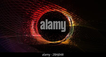 Cyber Security Network con connettività con Computer Art Foto Stock