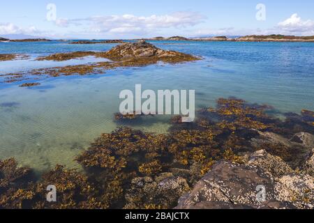 Arisaig beach, Highlands, Scotland, Regno Unito, Europa Foto Stock