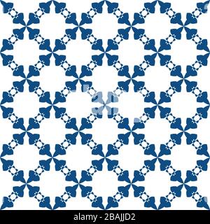 Motivo geometrico senza giunture con forme astratte blu. Trama vettoriale EPS10 Illustrazione Vettoriale