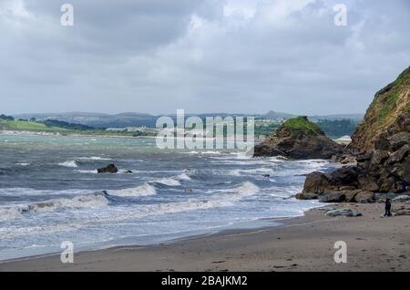 The Rashleigh Inn at Polkerris, Par in Cornwall, Inghilterra, Regno Unito Foto Stock