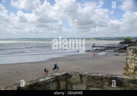 The Rashleigh Inn at Polkerris, Par in Cornwall, Inghilterra, Regno Unito Foto Stock