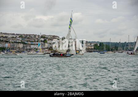 Falmouth in Cornwall, Inghilterra, Regno Unito Foto Stock