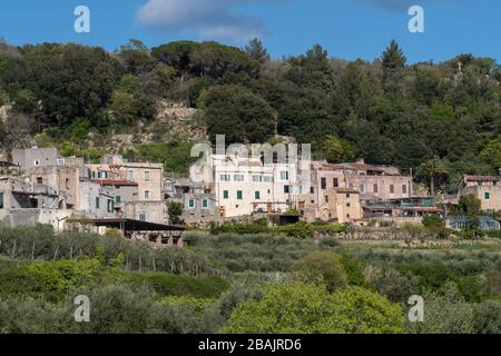 Comune di Verezzi, comune di Borgio Verezzi, Provincia di Savona, Liguria, Italia Foto Stock