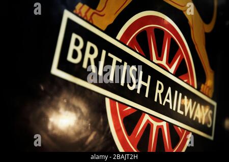 Logo Vintage British Railways. Foto Stock