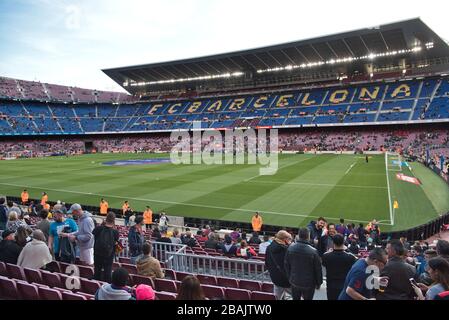 Partita di calcio FC Barcelona, FC Barcelona, stadio Camp nou Foto Stock