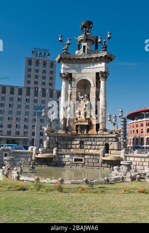 Barcellona, strada, edificio, Catalogna Foto Stock