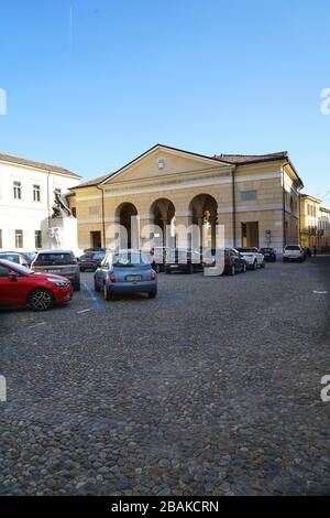 Piazza Trento-Trieste, centro storico, Crema, Lombardia, Italia, Europa Foto Stock