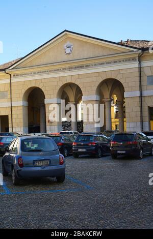 Piazza Trento-Trieste, centro storico, Crema, Lombardia, Italia, Europa Foto Stock