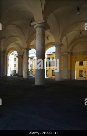 Vecchio mercato austro-ungarico, Piazza Trento-Trieste, centro storico, Crema, Lombardia, Italia, Europa Foto Stock