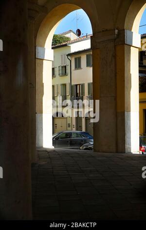 Vecchio mercato austro-ungarico, Piazza Trento-Trieste, centro storico, Crema, Lombardia, Italia, Europa Foto Stock