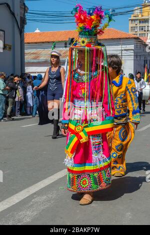 Fiesta a Cochabamba, Dipartimento di Cochabamba, Ande Orientali, Bolivia, America Latina Foto Stock