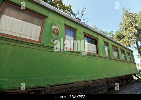 Carrozza ferroviaria di Stalin. Museo di Joseph Stalin. Gori, Georgia Foto Stock