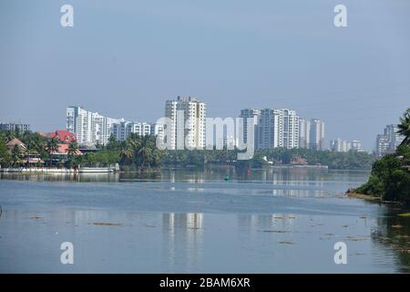 Violazione della zona CRS in Kerala, India Foto Stock