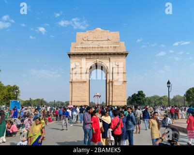 La porta dell'India, Rajpath, Nuova Delhi, Delhi, India Foto Stock