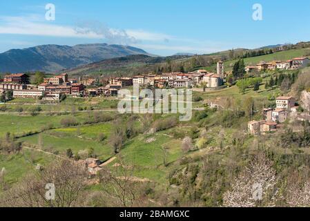 Molló, Ribollès, Catalogna, Europa Foto Stock