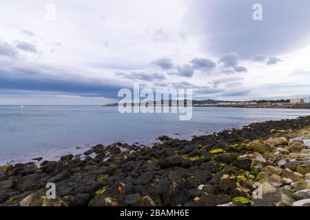 Vista di Bray Head nella contea di Wicklow Irlanda Foto Stock