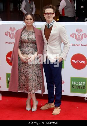 Mar 6, 2018 - Londra, Inghilterra, Regno Unito - The Princes Trust Awards 2018 spettacoli fotografici: Giovanna Fletcher e Tom Fletcher Foto Stock