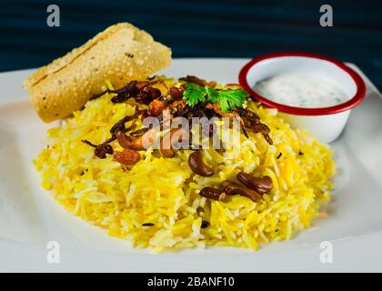 Biryani vegetali in handi Biryani. Foto Stock