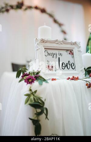 Bacheca decorativa per un giorno speciale Foto Stock