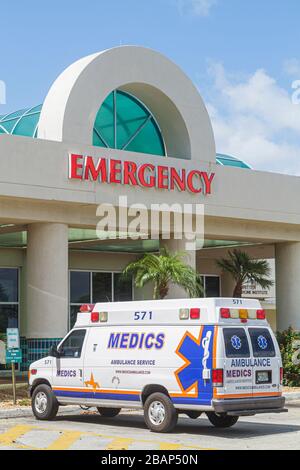 Miami Beach Florida, Mount Mt. Sinai Medical Center,centro,ospedale,assistenza sanitaria,emergenza,ingresso,ambulanza,medico,trasporto,FL110625 Foto Stock