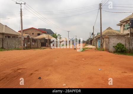 Il virus Conora, noto anche come COVID19, causa la quarantena in paesi africani come la Nigeria Foto Stock