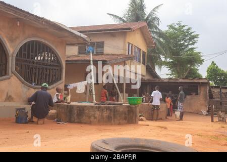 Il virus Conora, noto anche come COVID19, causa la quarantena in paesi africani come la Nigeria Foto Stock