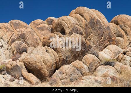 La testa di Alabama Hills, Lone Pine, California, Stati Uniti. Foto Stock