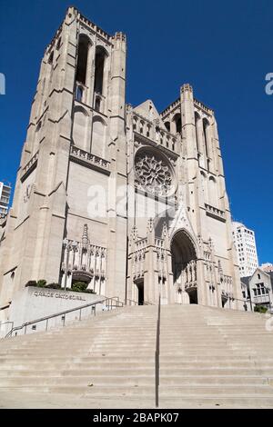 Grace Cathedral a San Francisco, California, USA. Foto Stock