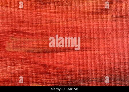 L'olio rosso dipinto come un astratto texture di sfondo Foto Stock