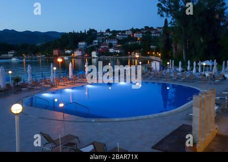 L'hotel Tui Sensimar Kalamota Island Resort, Koločep, Isole Elafiti, Croazia, Europa Foto Stock