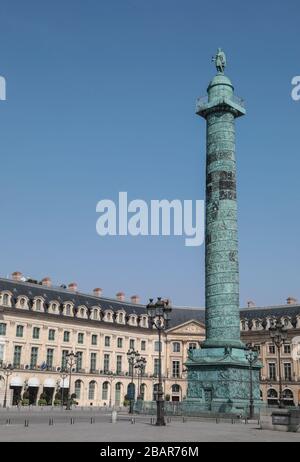 PARIGI LOCKDOWN 10TH GIORNO Foto Stock