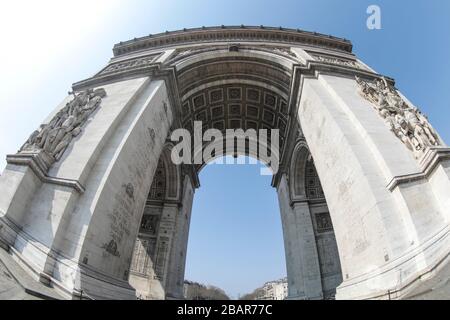 PARIGI LOCKDOWN 10TH GIORNO Foto Stock