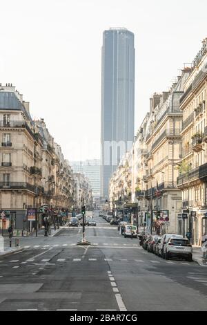 PARIGI LOCKDOWN 10TH GIORNO Foto Stock
