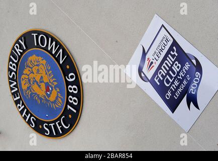 Badge Shrewsbury Town club Foto Stock