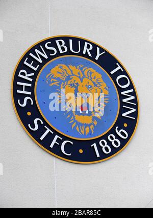 Badge Shrewsbury Town club Foto Stock