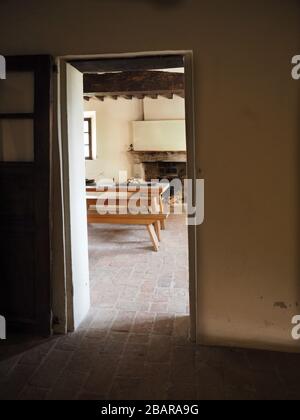 La casa dove nacque Giuseppe Verdi, Roncole Verdi, Emilia Romagna, Italia, Europa Foto Stock