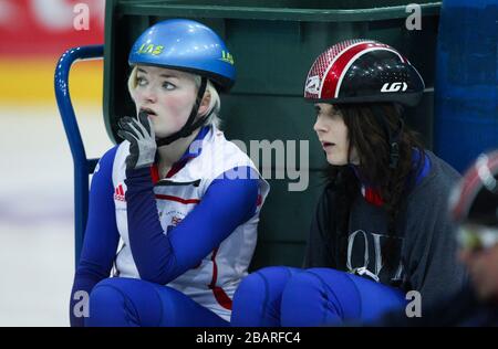 Kathryn Thomson (a sinistra) e Mari Deland della Gran Bretagna Foto Stock