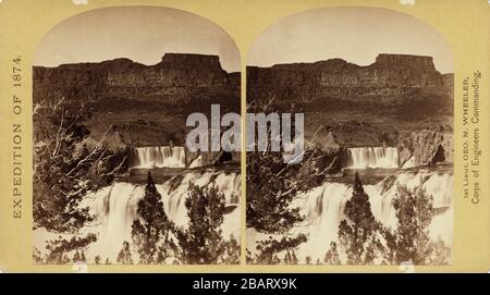 Shoshone Falls, Snake River, Idaho, 1874, di Timothy o'Sullivan Foto Stock