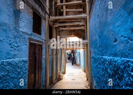 All'interno di Fes Medina, Fes, Marocco Foto Stock