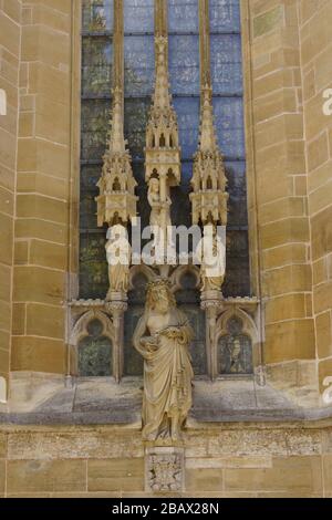 Sankt Jakob-Kirche, Rothenburg ob der Tauber, Bayern, Deutschland Foto Stock