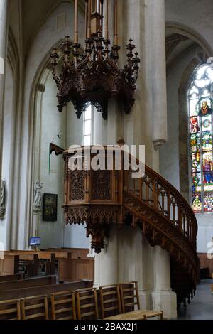 Sankt Jakob-Kirche, Rothenburg ob der Tauber, Bayern, Deutschland Foto Stock