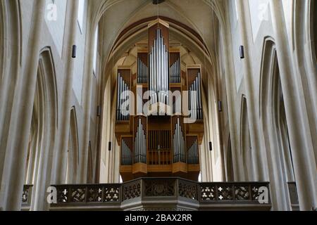 Sankt Jakob-Kirche, Rothenburg ob der Tauber, Bayern, Deutschland Foto Stock